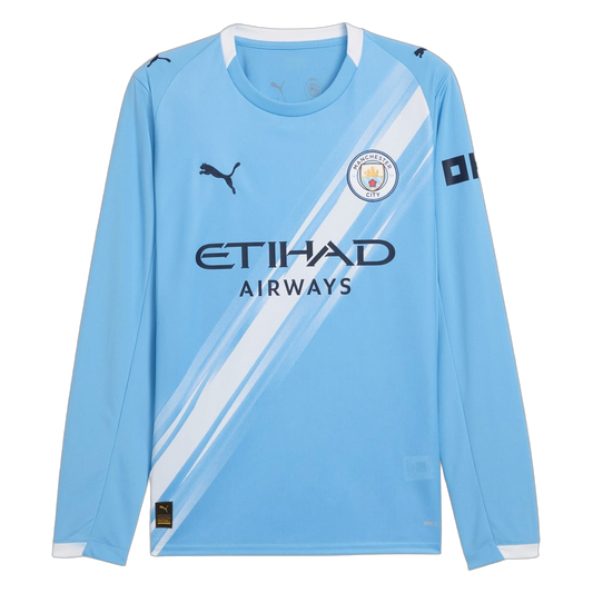 Maillot Manchester City Manches Longues Homme Domicile 2025 2026