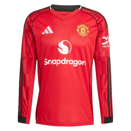 MAILLOT MANCHESTER UNITED DOMICILE MANCHES LONGUES 2025/2026